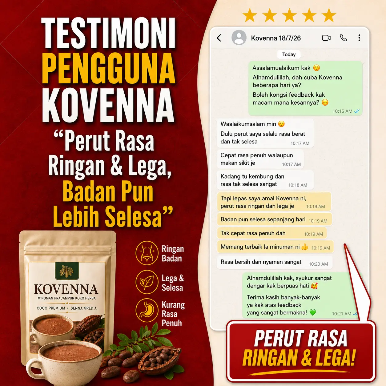 Testimoni pelanggan Kovenna 3