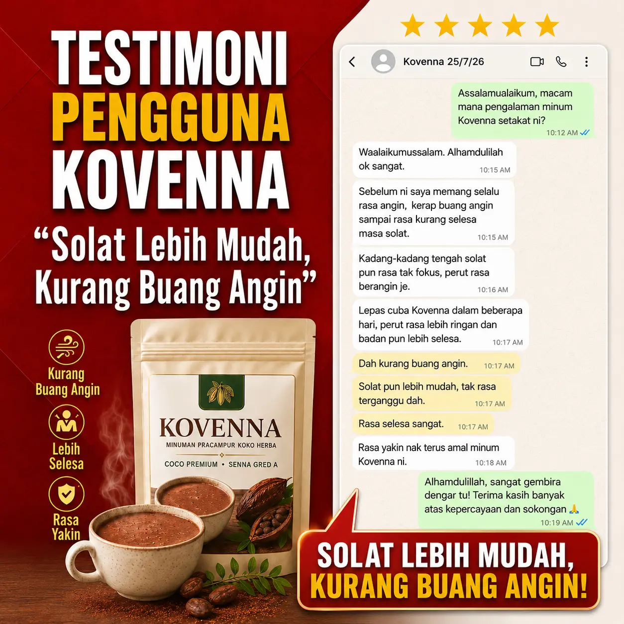 Testimoni pelanggan Kovenna 4