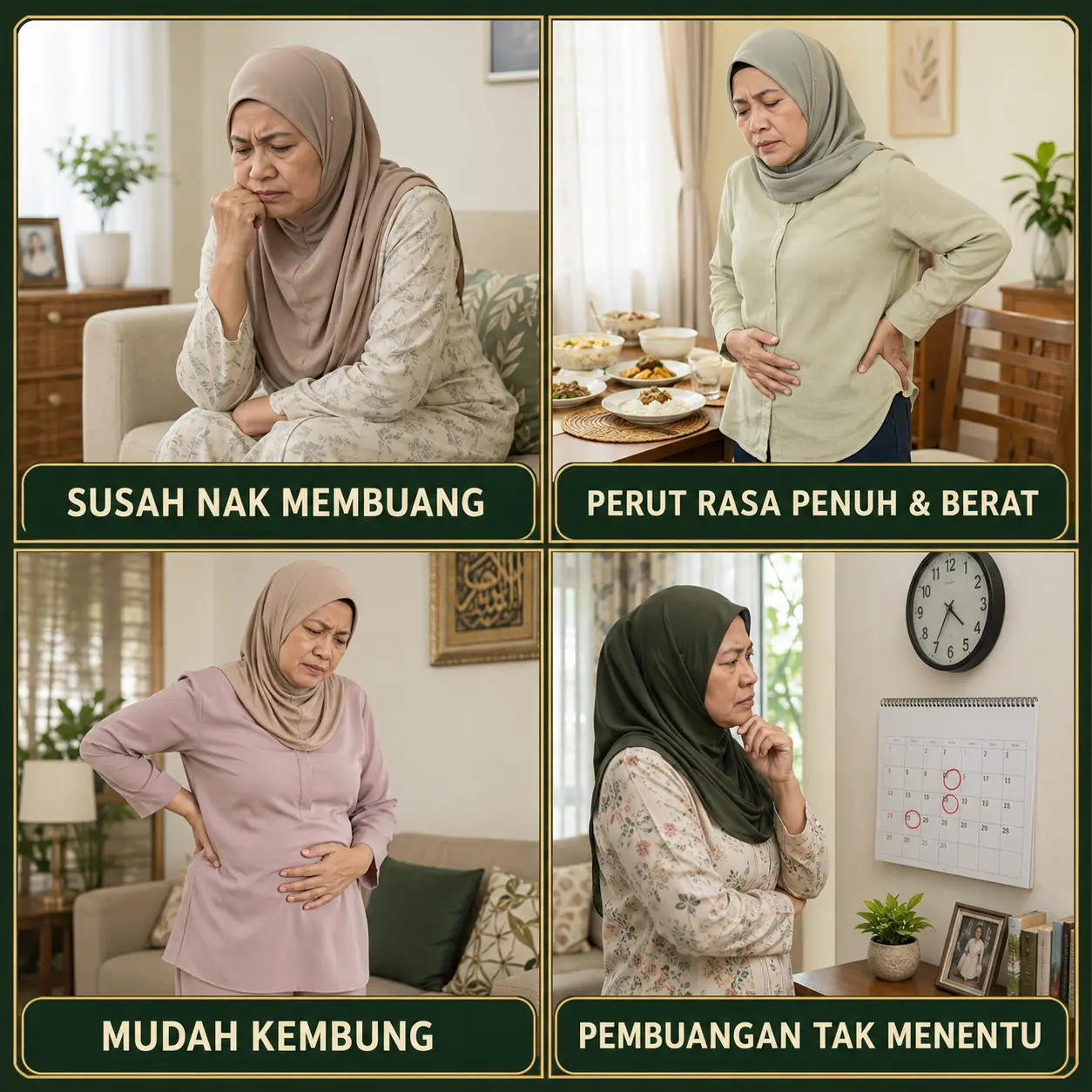 Masalah perut kembung dan pembuangan tidak teratur